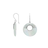 AE-1228-MOP Sterling Silver Earring With Mother Of Pearl
